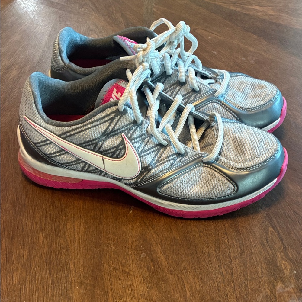 Nike Women's Athletic Shoes in Gray with Pink Accents
